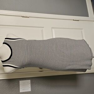 Tank Dress Black and Off White. Size Small